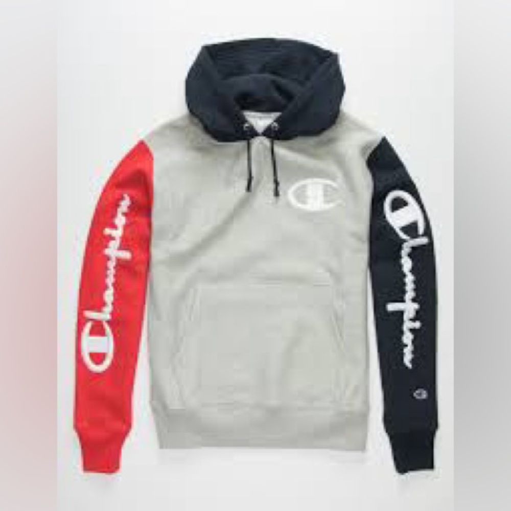 Champion Reverse Weave Color Blocked Hoodie